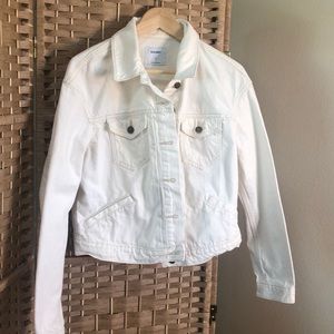 Old Navy white denim jacket